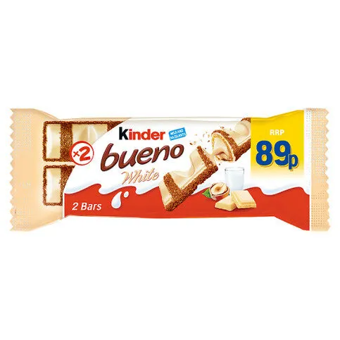Kinder 2 Bueno White 39g