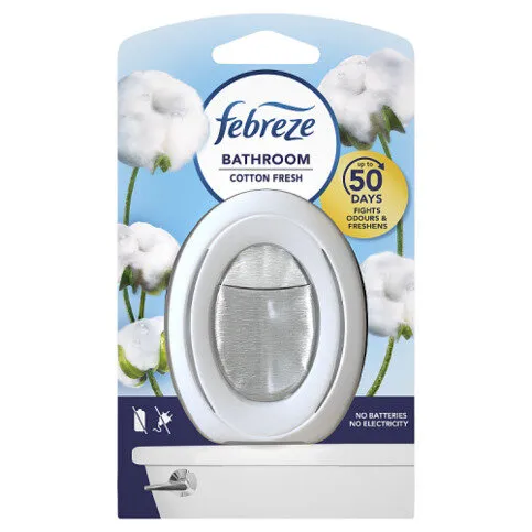 Febreze Bathroom, Continuous Air Freshener Cotton Fresh 1 Count