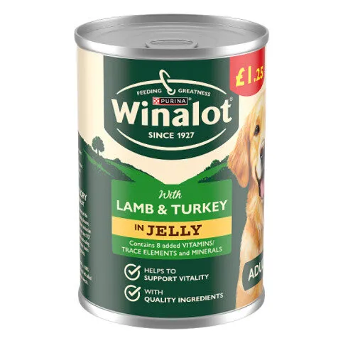 Winalot Classics Lamb & Turkey in Jelly Wet Dog Food 400g