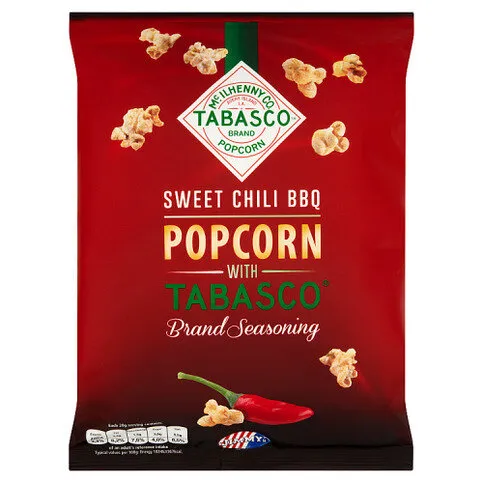 Tabasco Sweet Chili BBQ Popcorn with Tabasco Brand Seasoning 90g