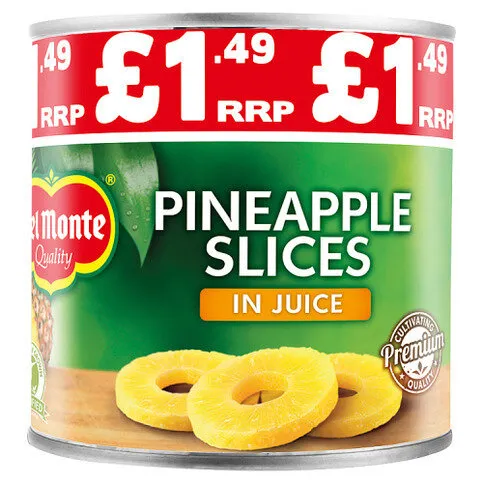 Del Monte Quality Pineapple Slices in Juice 435g