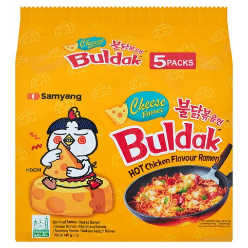 Samyang Cheese Buldak Hot Chicken Flavour Ramen 140 x 5g (700g)