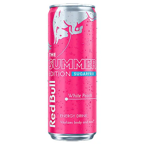 Red Bull The Summer Edition Sugarfree White Peach Energy Drink 355ml