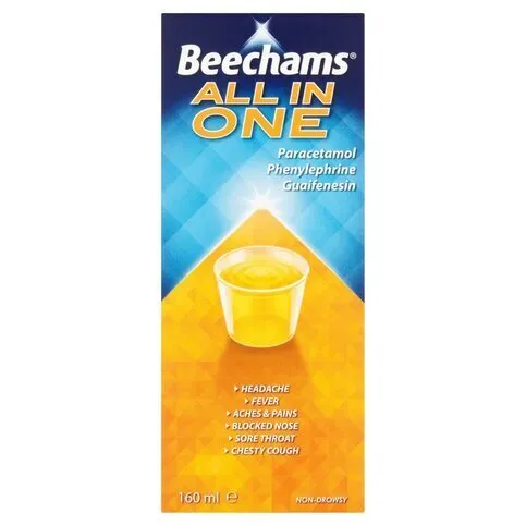 Beechams All in One Liquid, with Paracetamol 160ml