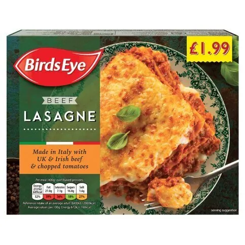 Birds Eye Beef Lasagne 400g