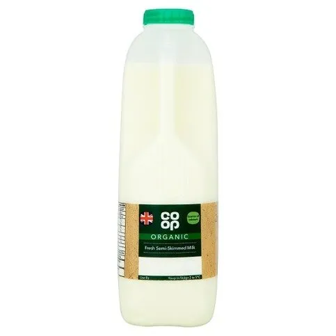 Co-op Organic Semi-Skimmed Milk 2 Pints