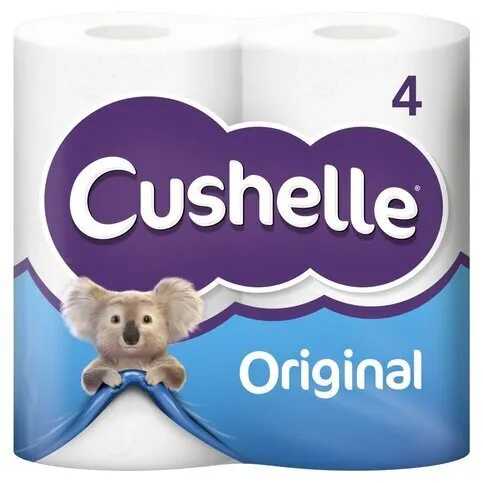 Cushelle White 4 Toilet Pack