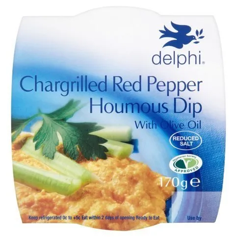 Delphi Red Pepper Houmous Dip 170g
