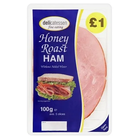 Delicatessen Fine Eating Honey Roast Ham 5 Slices 100g