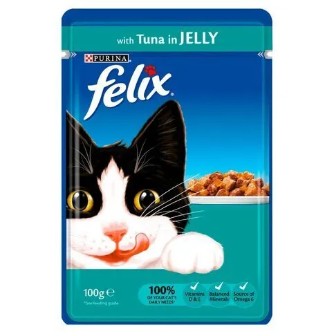 Felix Tuna In Jelly Wet Cat Food 100g