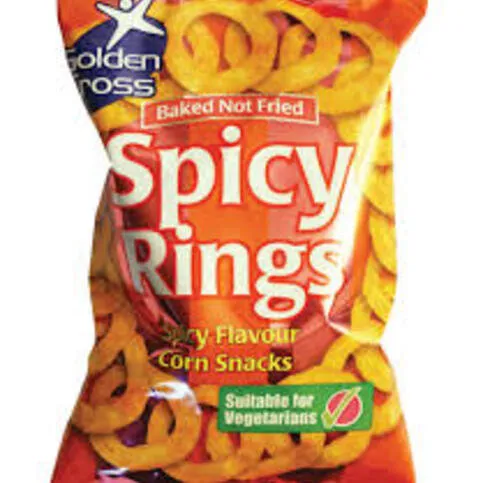 Golden Cross Spicy Rings 150g - Large Crisp Sharing Bag