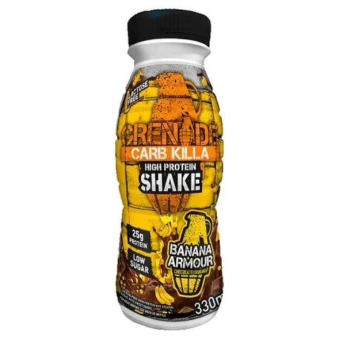 Grenade Carb Killa High Protein Shake Banana Armour Chocolate Banana 330ml