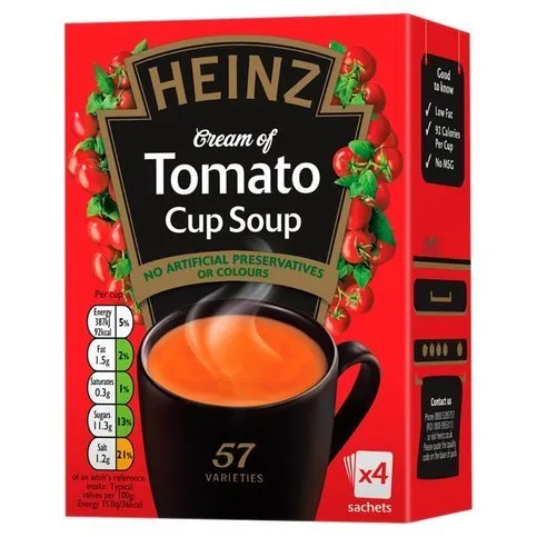 Heinz Cup Soup Cream Of Tomato 4 x 22g