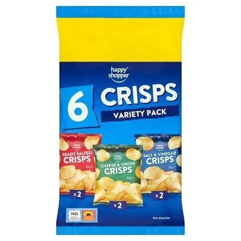 Happy Shopper Crisps Variety 6 Pack