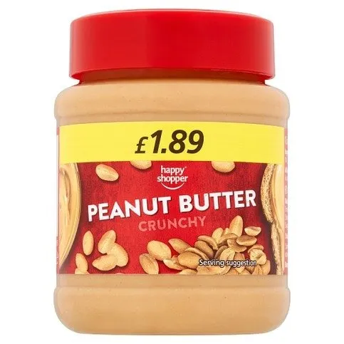 Happy Shopper Crunchy Peanut Butter 340g