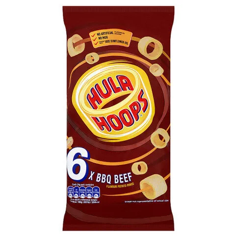 Hula Hoops BBQ Beef 6 Pack