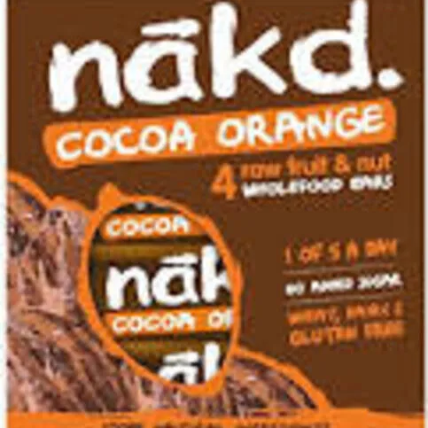 Nakd Cocoa Orange Fruit & Nut Bars 4 x 35g