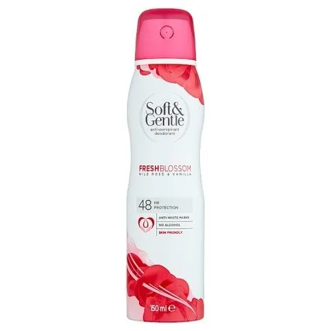 Soft & Gentle 48hr Protection Anti-Perspirant Deodorant Fresh Blossom Wild Rose & Vanilla 150ml