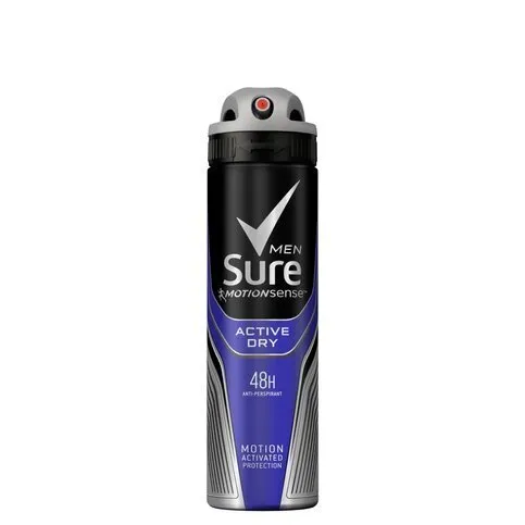 Sure Men Active Dry Anti-perspirant Deodorant Aerosol 150ml