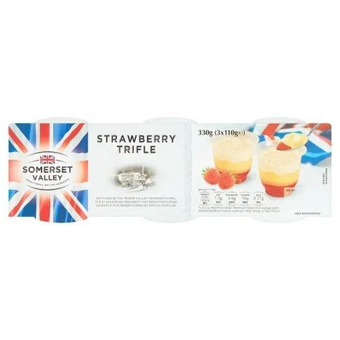 Somerset Valley Strawberry Trifle 3 x 110g (330g)