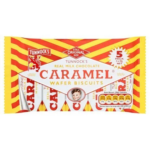 Tunn Caramel Wafers 5 Pack