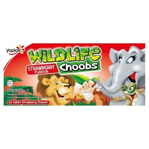 Wildlife Choobs Strawberry 6 x 37g