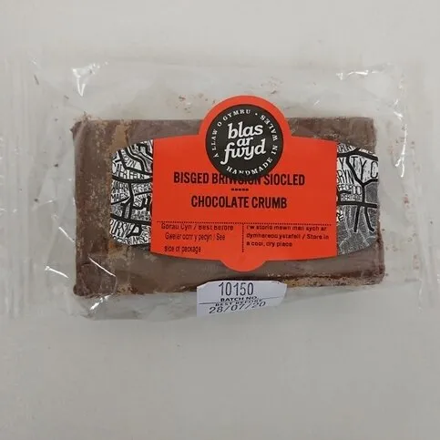 Blas Ar Fwyd Chocolate Crumb Slice Single