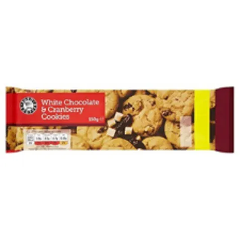 Euro Shopper White Chocolate & Cranberry Cookies 150g