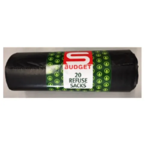 S BUDGET REFUSE SACKS 20'S