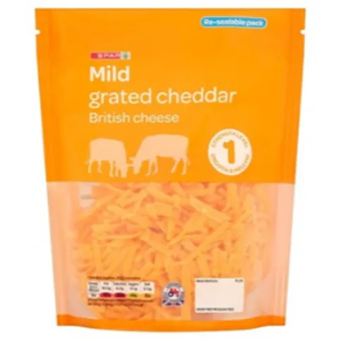 Spar Grated Mature Coloured Cheddar 250g