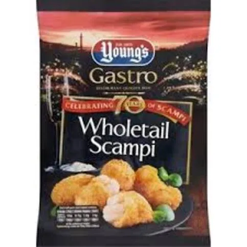 Young's Gastro Wholetail Scampi 220g