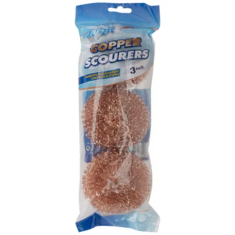 Copper Scourers 3 Pack