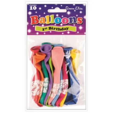 Simon Elvin 1st Birthday 10 Pack