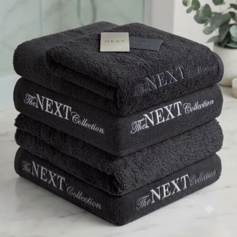 3 Pack Charcoal Next Towels