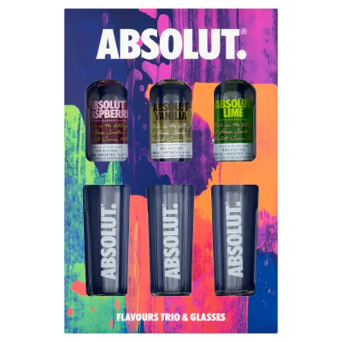Absolut Flavours Trio & Glasses