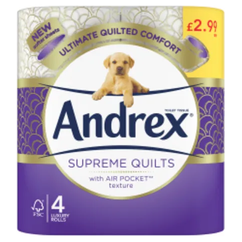 ANDREX ULTIMATE QUILTS PM£2.99 4 ROLL