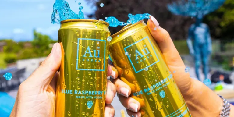 AU Vodka Blue Raspberry Mixer Can