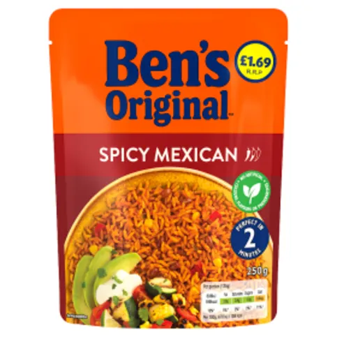 Bens Original Spicy Mexican Microwave Rice 250g