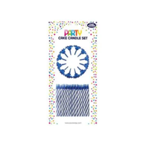 Blue Birthday Candles 12 Pack
