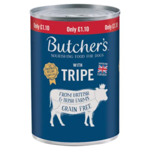 Butcher's Tripe Dog Food Tin 400g