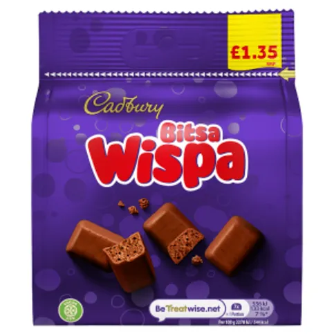 Cadbury Bitsa Wispa BAG 95g