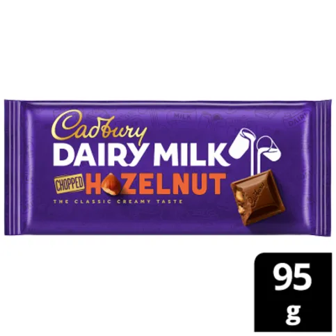 Cadbury Dairy Milk Chopped Nut Chocolate Bar 95g
