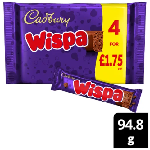 Cadbury Wispa Chocolate Bar 94.8g