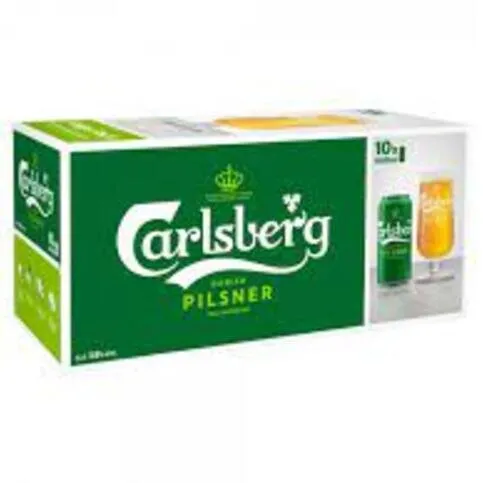 Carlsber Beer Cans 440ml 10 Pack