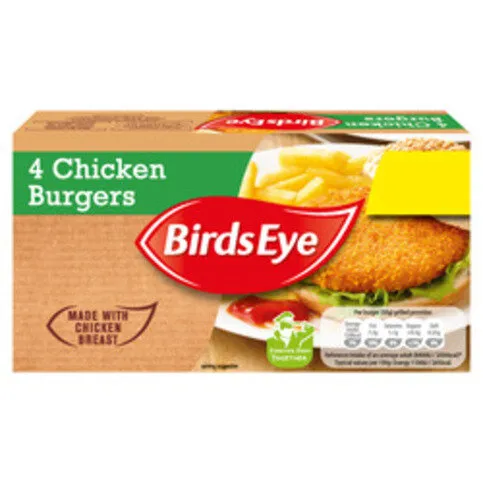 Birds Eye Chicken Burger 4 Pack 200g