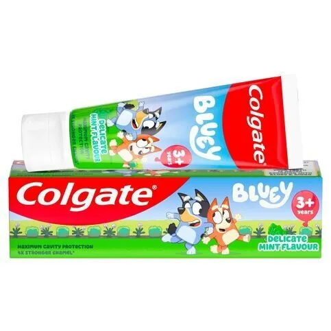 Colgate Kids Bluey Mint-Flavoured Fluoride Toothpaste 3+ Years