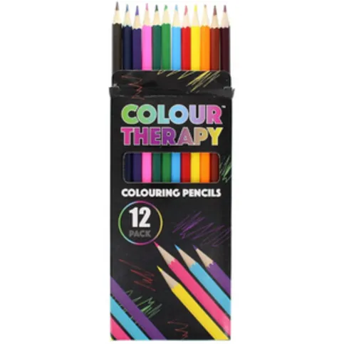 Colour Therapy Anti Stress Colouring Pencils 12 Pack
