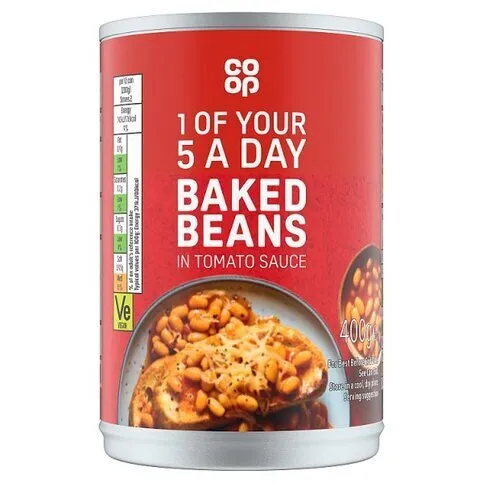 CO OP BAKED BEANS IN TOMATO SAUCE 400g