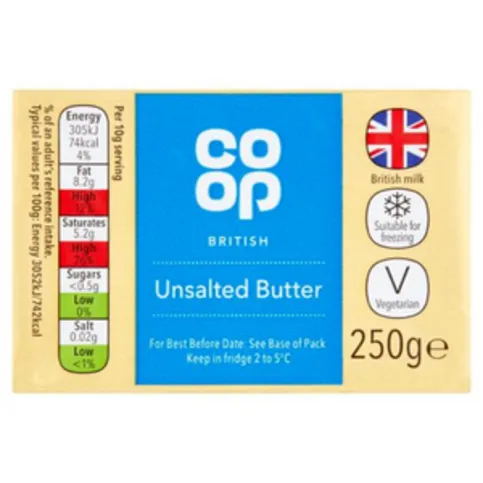 CP Creamery Unsalted Butter 250G