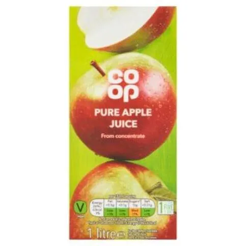 Co Op Pure Apple Juice 1L